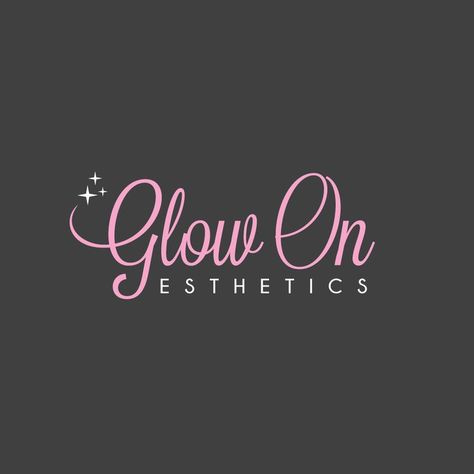 Esthetics Logo, Girly Logo Design, Glow Bowl, Salon Names Ideas, Girly Logo, Beauty Salon Names, Instagram Business Marketing, Clinic Logo, Salon Logo Design