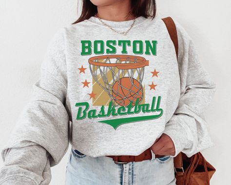 Basketball Fan Shirts, Boston Basketball, Buffalo Football, Game Day Football, Vintage Boston, Football Sweatshirt, College Sweatshirt, Gifts For Sports Fans, Custom Football