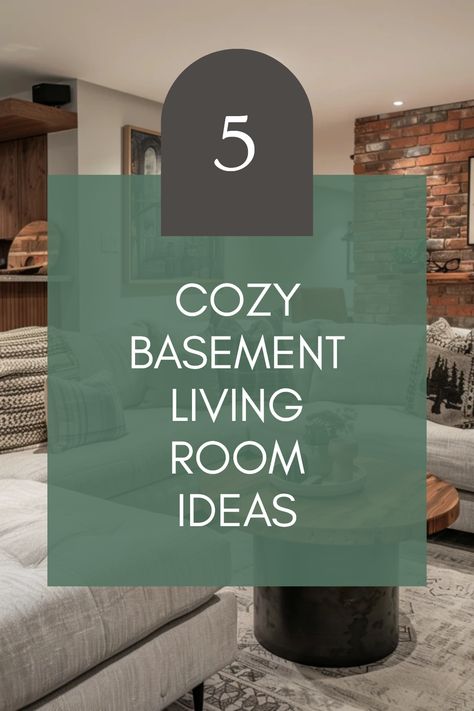 Transform your basement into a cozy haven with these 5 tips. Create warm and inviting spaces by choosing comfy furniture and soft色 palettes. Make the most of low, natural light with mirrors and layered lighting. Incorporate personal touches, such as artwork or family photos, to add character. Don't forget about area rugs for comfort and an anchored feel. Whether you're hosting movie nights or enjoying a quiet moment, these cozy basement living room ideas will enhance your retreat for ultimate relaxation and connection. Cozy Conversation Room, Cozy Basement Rugs, Basement Living Room Decor Ideas, Calming Living Room Ideas Cozy, Small Cozy Family Room Ideas, How To Decorate A Basement Family Room, Basement Decor Ideas Cozy Living, Cozy Relaxing Room, Cozy Dens Tv Room