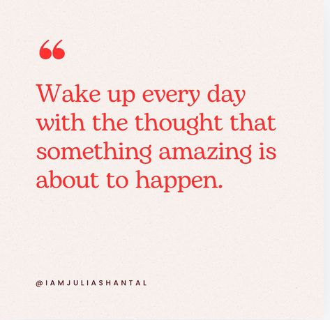 💡 **Wake up every day with the thought that something amazing is about to happen.** This mindset has carried me through challenges, especially when I had to pivot my business and rebuild my brand. 💫 I know firsthand how powerful **Instagram** can be—not just for growing your audience, but for turning followers into **customers**. When my business needed a new direction, I focused on building an engaged audience and learning how to **sell directly** on social media. If you’re an aspiring ent... Jujutsu Kaisen Gojo Satoru, Quotes Business, Strong Mind Quotes, Strong Mind, Social Media Expert, Mind Quotes, Leadership Quotes, Gojo Satoru, Motivational Quotes For Life