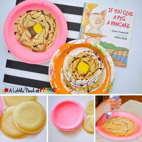 Breakfast Crafts Preschool, If You Give A Pig A Pancake Costume, Pancake Craft Preschool, Preschool Pancake Craft, Pancake Crafts For Kids, Pancake Preschool Activities, If You Give A Pig A Pancake Activities Preschool, If You Give A Pig A Pancake Activities Free Printable, Pancake Craft