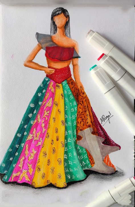 Fabric Rendering, Indian Fabrics, Fashion Designing, Watercolor Pencils, Embroidery Fabric, Brocade Fabric, Fabric Texture, Fashion Sketches, Fashion Illustration