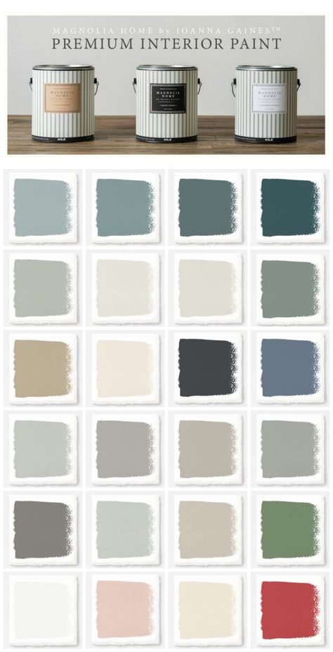 Magnolia Home by Joanna Gaines, available at Magnolia Market. Interior Paint Color Chart. Cabinetry & Furniture in: True White & Shiplap. Stile Joanna Gaines, Magnolia Homes Paint, Magnolia Farms, Paint Color Chart, Magnolia Market, White Shiplap, Chip And Joanna Gaines, Interior Painting, Interior Paint Colors