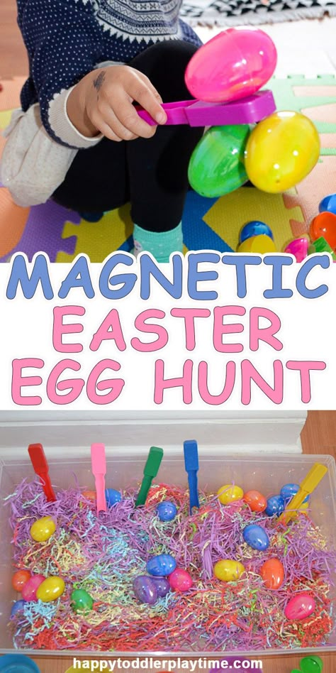 MAGNETpin Easter Sensory, Easter Kindergarten, Easter School, Easter Crafts Preschool, Easter Crafts For Toddlers, Easter Week, Easter Preschool, Easter Activities For Kids, Easter Games