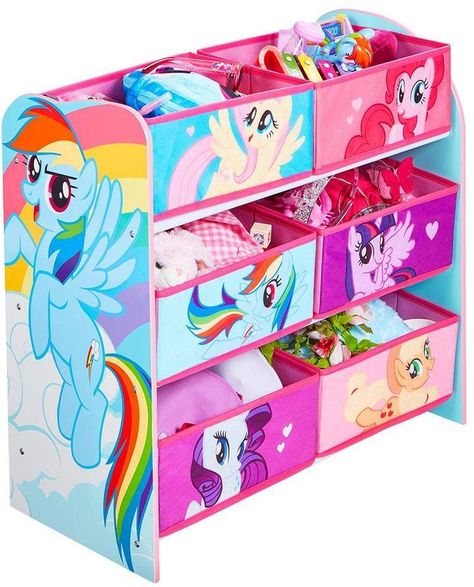 My Little Pony My Little Pony Kids' Storage Unit by HelloHome Pony Bedroom, My Little Pony Bedroom, Pony Gift, Pony Birthday Party, My Little Pony Party, Moose Toys, Baby Alive Dolls, Pony Birthday