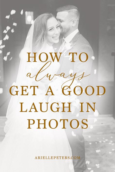 #ariellepeters Photography tips for wedding photographers: if you're working as a portrait photographer or a wedding photographer, you might have already faced the ultimate task: how to get a good laugh in photos? Find out which trick do I use that ALWAYS works. Wedding photography tips by Arielle Peters #photography At Home Wedding Photography, Wedding Photography Hacks, Iphone Wedding Photography, How To Take Wedding Photos Tips, Wedding Photo Prompts, How To Take Good Wedding Pictures Photo Tips, Unique Wedding Photo Ideas Families, Wedding Photography Prompts, How To Pick A Wedding Photographer