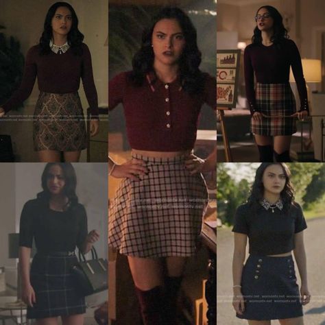 Veronica Lodge Outfits Ideas, Riverdale Aesthetic Outfits, Riverdale Outfits Veronica, Veronica Lodge Outfits Riverdale, Riverdale Veronica Outfits, Veronica Lodge Style, Legacies Outfits, Veronica Lodge Aesthetic, Veronica Lodge Fashion