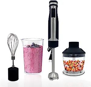 Amazon.com: Blendtec Immersion Blender - Handheld Stick Blender, Whisk, and Food Processor - Includes 3 Attachments, 20 oz BPA-Free Jar, and Storage Tray - Stainless Steel: Home & Kitchen Emulsion Blender, Stick Blender, Kitchen Blenders, Homemade Gravy, Immersion Blender, Savory Soups, Homemade Whipped Cream, Hand Blender, Storage Tray