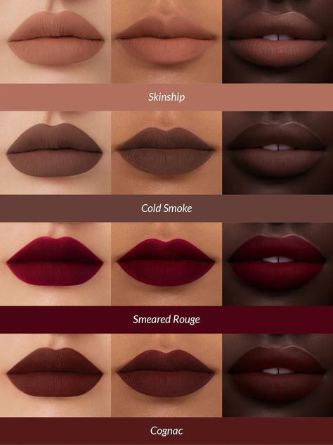 Lipstick Ideas For Dark Skin, Fall Lipstick Colors For Black Women, How To Pick Lipstick Colors, Lipsticks For Brown Skin, Dark Brown Lipstick, Kaleidos Makeup, Lipstick On Brown Skin, Perfect Lipstick Shade, Fall Lip Color