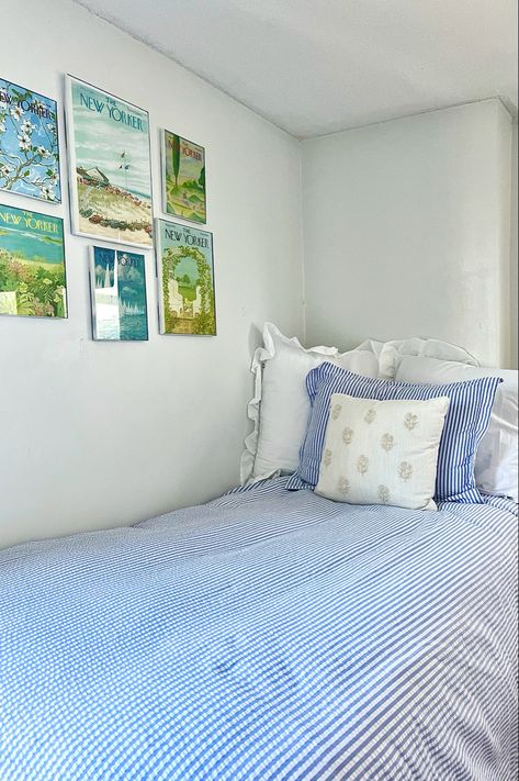 Costal Blue Dorm Room, Dorm Room Inspo 2023, Dorm Headboard Pillow, Nautical Dorm Room, Summer Dorm Room, Coastal Grandma Dorm Room, Coastal Grandmother Dorm Room, Dorm Room Coastal, 2024 Dorm Ideas