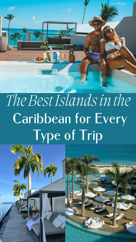 Discover the best Caribbean islands for every type of getaway! Explore pristine beaches, vibrant cultures, and breathtaking landscapes on islands perfectly suited to your dream vacation | Best Island in Caribbean | Caribbean Trip Best Caribbean Islands, Honeymoon Usa, Caribbean Islands Vacation, Beach Trip Outfits, Bora Bora Honeymoon, Adventurous Travel, Caribbean Vacation, Italy Honeymoon, Caribbean Destinations