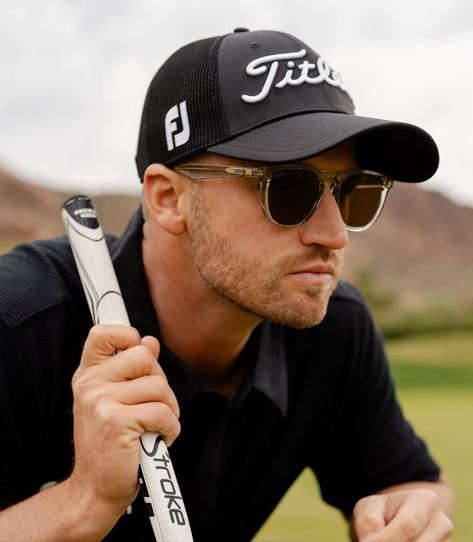 Major winner Wyndham Clark has teamed up with WMP Eyewear to launch his own range of sunglasses specifically designed for golfers. Golf Sunglasses, Classic Golf, Golf Fashion, Sunglasses For Men, Mens Golf, Golfers, Travel Case, Lenses, Product Launch