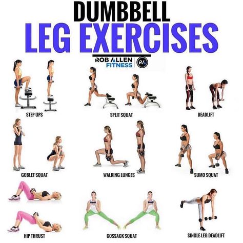 Bolafit on Instagram: “🔥Dumbbell Leg Exercises🔥 . . Tag someone who loves to train legs 😉 . Here are some great exercises if you’re stuck with only dumbbells.…” Fitness Before After, Leg Workouts Gym, Gym Antrenmanları, Dumbell Workout, Leg Exercises, Glute Workout, Trening Fitness, Yoga Exercises, Super Busy