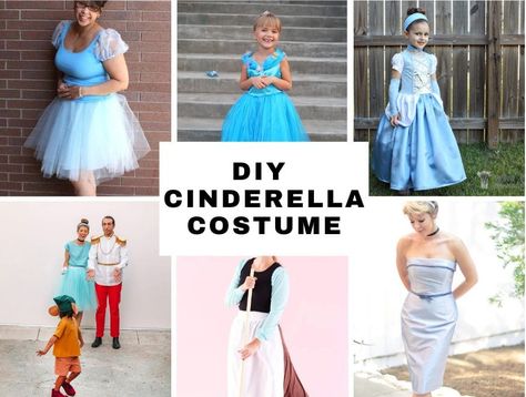 Womens Cinderella Costume, Easy Cinderella Costume, Cinderella Diy Costume, Diy Cinderella Costume Women, Cinderella Costume College, Cinderella Costume Ideas, Cinderella Costume Diy, Cinderella Costume Women, Cinderella Costume Adult