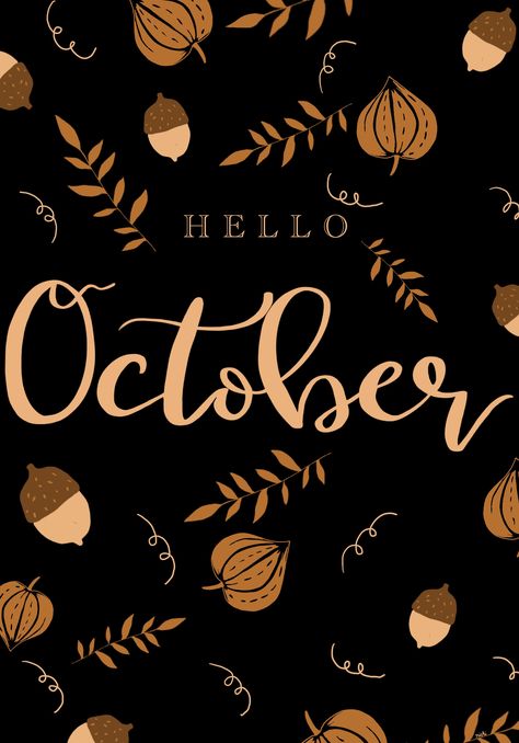 October Season, Collage Cutouts, October Month, Hello June, Birthday Greetings Friend, Happy Birthday Greetings Friends, Hello October, Fall Things, October Halloween