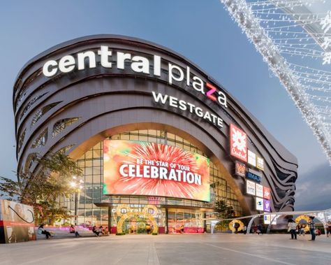 Modern Mall Facade, Shopping Center Design, Shopping Center Architecture, Mall Facade, Shopping Mall Design, Shopping Mall Architecture, Digital Signage Displays, Retail Facade, West Gate