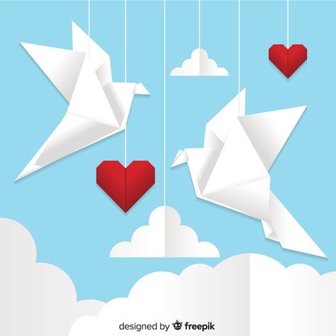 Peace day concept with origami dove | Free Vector #Freepik #freevector #paper #bird #world #sign Origami Dove, Origami White, Peace Day, Paper Bird, White Doves, Origami Easy, Olive Branch, Paper Dolls, Blue Backgrounds