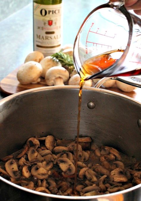 You'll love this Creamy Marsala Mushroom Soup! The mushrooms, cream & wine create a delicious flavor that makes this comforting soup a keeper.  #creamymushroomsoup #creamymushroomsouprecipe #homemadesouprecipe #mushroomsouprecipe #recipesformushroomsoup #bestrecipeformushroomsoup #mushroomrecipe #marsalamushrooms Marsala Soup, Burgundy Mushrooms, Lobster Chowder, Mushroom Marsala, Marsala Mushrooms, Great Dinner Ideas, Creamy Mushroom Soup, Mushroom Soup Recipes, Homemade Soup Recipe