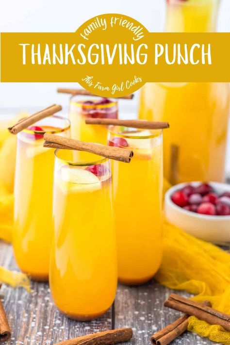 Celebrate a no-alcohol Thanksgiving with our delightful punch! Just because it's alcohol-free doesn't mean it’s taste-free! 💁‍♀️ Joyful, vibrant, and full of autumnal flavors, you’ll have everyone asking for seconds. Perfect for kids and adults alike! Cheers to a warm, wholesome, and bubbly Thanksgiving! Thanksgiving Punch Non Alcoholic, Punch Non Alcoholic, Thanksgiving Drinks Non Alcoholic, Festive Punch, Apple Cider Punch, Thanksgiving Punch, Non Alcoholic Punch, Party Punch Recipes, Fall Drink