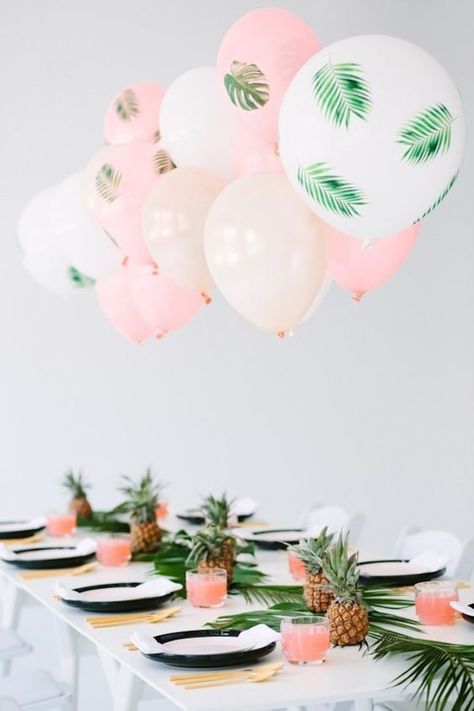 5 decorations for a palm springs' pool party | Kayla's Five Things | summer party inspiration + palm springs pool party Tropisk Fest, Spring Baby Shower Themes, Tropical Themed Party, Placeholder Image, Fest Temaer, Rustic Wedding Decorations, Summer Party Themes, Tropical Bridal Showers, Tropical Bridal