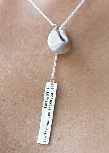 a fortune cookie Polymer Clay Fortune Cookie, Fortune Cookie Art, Ceramic Fortune Cookie, Fortune Cookie Necklace, City Girl Style, Fortune Cookie, Handmade Wire Jewelry, Cool Gifts, Dog Tag Necklace