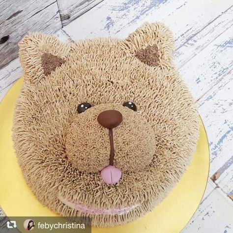 Puppy Cupcakes, Bear Cupcakes, Puppy Cake, Cartoon Cake, Animal Cakes, Birthday Inspo, Dog Cakes, Barbie Cake, Candy Crafts