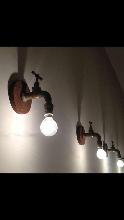 Diy Luminaire, Diy Lampe, Pipe Lamp, Deco Luminaire, Rustic Lighting, Diy Lamp, Industrial Lighting, Diy Lighting, Lamp Design