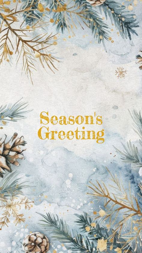 Seasons greetings Facebook story template | free image by rawpixel.com / Nutthone Season Greetings Card Design, Free Christmas Card Template, Facebook Story, Christmas Template, Seasons Greetings Card, Holiday Card Template, Wallpapers For Mobile Phones, Winter And Christmas, Christmas Elements