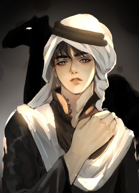 Eren Yeager in Arabian Style Anime Arabian Guy, Arabian Drawing, Arabian Anime, Arabian Character Design, Eren Art, Korean Drawing, Arabian Culture, Atlas Comics, Art Rendering