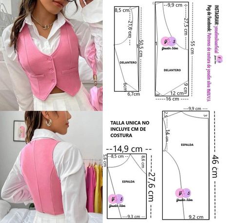 Waistcoat Pattern, Fashion Dress Up Games, Clothing Pattern Design, Vest Sewing Pattern, Dress Sewing Tutorials, Sewing Clothes Women, Wedding Dress Patterns, Diy Clothes Design, Fashion Design Patterns