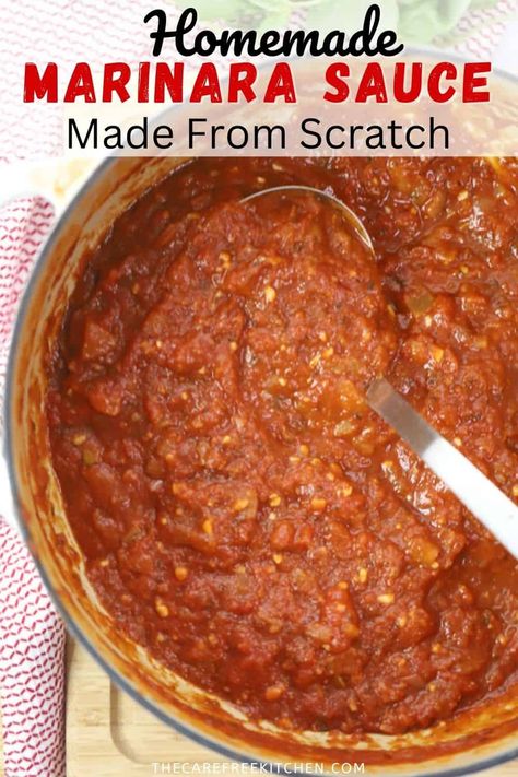 Homemade Marinara Sauce Canned, Marinara Recipes, Marinara Sauce From Scratch, Diy Sauces, Best Marinara Sauce, Easy Marinara Sauce, Homemade Marinara Sauce, Marinara Recipe, Marinara Sauce Recipe