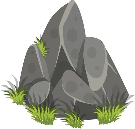 Isometric cartoon rock slab with grass - tileset Vector Image Rock Clipart, Pictures Of Rocks, Image Rock, Web Illustration, Indian Illustration, Shapes Preschool, Mens Birthday Party, Clipart Free, Simple Cartoon