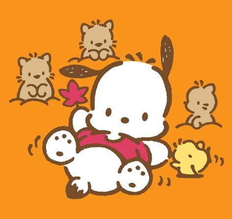 Pochacco Sanrio Fall Wallpaper, Fall Profile Pictures, Sanrio Fall, Fall Profile, Autumn Icons, Autumn Vibes, Data Collection, Fall Wallpaper, Profile Pictures