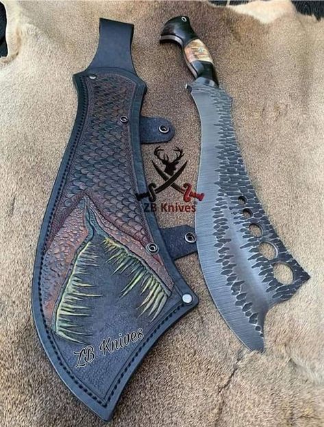 Pretty Knives, Types Of Knives, Cool Knives, Knife Sheath, Handmade Knives, Camping Survival, Hunting Knife, Knife Making, High Carbon Steel