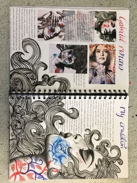 Gcse Study, Artist Research Page, Kunstjournal Inspiration, Photography Sketchbook, Sketchbook Layout, Textiles Sketchbook, Journal D'art, Art Alevel, Gcse Art Sketchbook