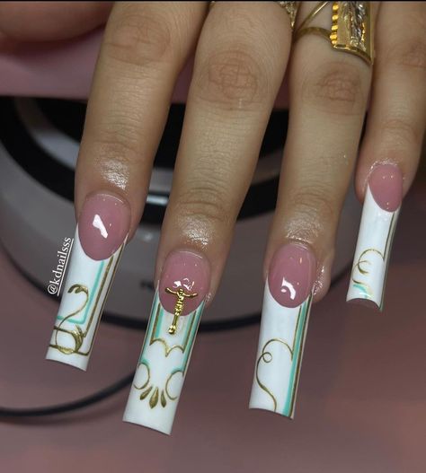 Lowrider Nails, Acrylic Nail Designs Classy, Horror Nails, Hard Nails, Drip Nails, Gel Nails Diy, Baby Nails, Simple Acrylic Nails, French Acrylic Nails