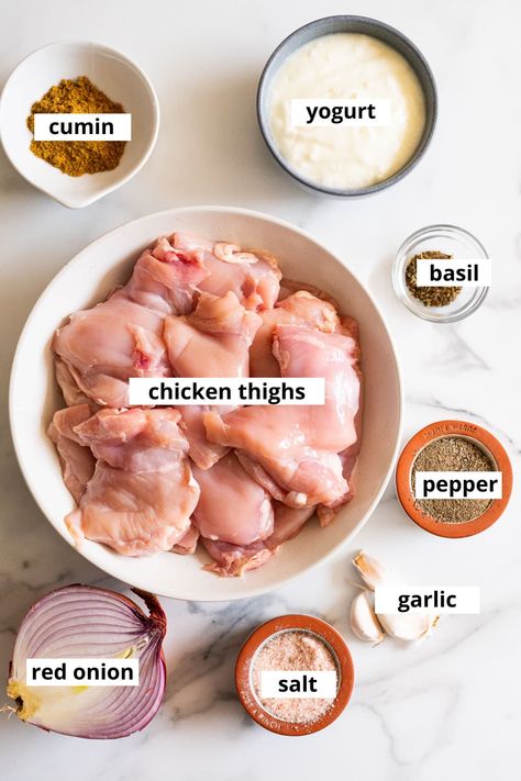 Plain Yogurt Chicken Recipes, Chicken Marinade With Yogurt, Chicken Recipes With Yogurt, Chicken Greek Yogurt Recipe, Chicken With Yogurt Marinade, Yogurt Marinade For Chicken, Yogurt Chicken Thighs, Yogurt Marinated Chicken Thighs, Chicken With White Sauce