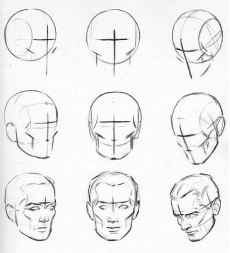 anatomical drawings of heads | Patrick’s Free Art Course – Lesson 04 Anatomy – Exercise H Sketches Of Heads, Head Anatomy, Drawing Hands, 얼굴 드로잉, Drawing Tutorial Face, Human Anatomy Drawing, 얼굴 그리기, Drawing Heads, Human Figure Drawing