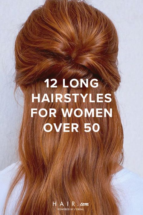 Long Hair Ponytail Styles, Styles For Women Over 50, Long Hair Older Women, Long Hairstyles For Women, Hair Formal, Long Hair Ponytail, Up Dos For Prom, Hoco Hair Styles, Short Hair Lengths