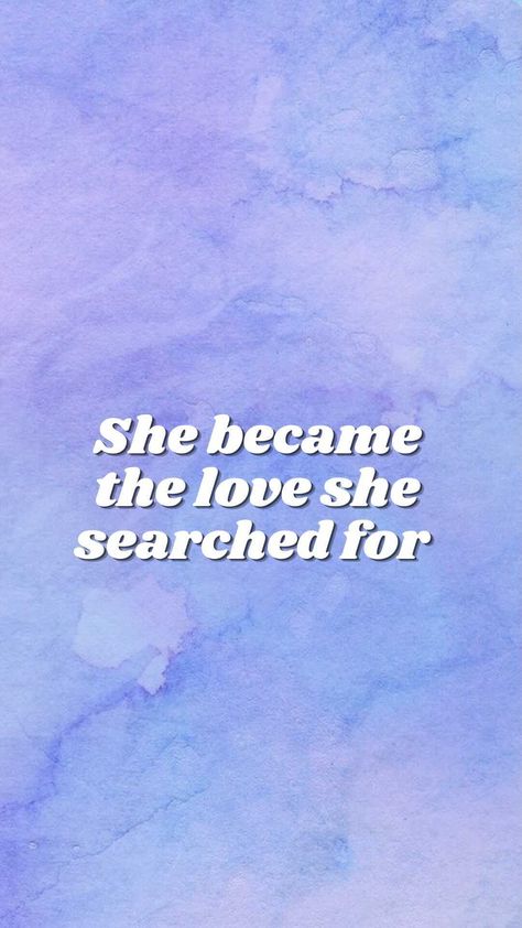 babe.mindset on Instagram: She became the love she searched for 🤍 Drop a 🥰 if this is you. ♡ Follow @babe.mindset for more daily motivation & inspiration. ♡ Turn… She Became The Love, Daily Motivation, Motivation Inspiration, Love Her, Vision Board, Turn Ons, Quotes, On Instagram, Quick Saves