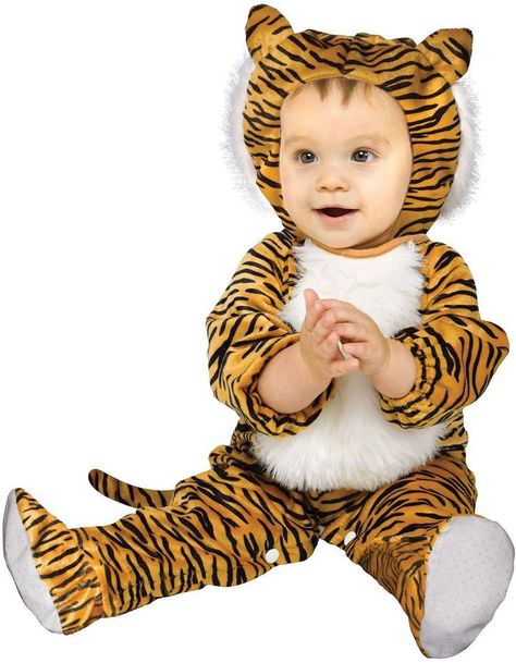 Cuddly Tiger Child's Halloween Costume #costume#authentic#adorable Infant Costume, Halloween Kids Costumes Girls, Pregnant Halloween Costumes, Tiger Costume, Animal Halloween Costumes, Cartoon Tiger, Pregnant Halloween, Animal Costumes, Pet Tiger