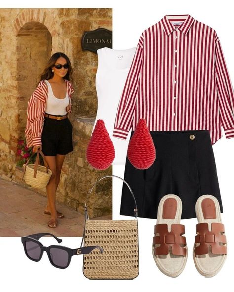 Forgot to post this earlier: a little inspiration how to style a red striped shirt. The link to the shirt & everything already in LTK Shop. Left: Julie ( Source Pinterest) & Right: some pieces from affordable stores. #effortless #slowfashion #pinterestinspired #officeoutfit #officecasual #discoverunder100k #simpleoutfit #neutralstyle #minimalstreetstyle #classicstyle #ltkstyletip #ltkunder100 #summeroutfits #ltksalealert #officelook #ootd #outfitoftheday #casualstyle #90sfashion #y2k #90saest... Red Striped Shirt, Minimal Street Style, Office Casual, Neutral Fashion, Office Outfits, Fall Wardrobe, Striped Shirt, Slow Fashion, 90s Fashion