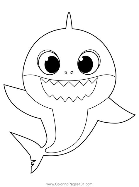 Daddy Shark Pinkfong Coloring Page Shark Drawing Easy, Shark Drawing, Shark Coloring Pages, Post Baby, Spiderman Birthday, Baby Shark, Free Kids, Free Coloring Pages, Coloring Sheets