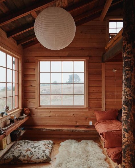 Cabin Energy 🌿✨ Mendocino, California, Project by @salmon_creek_farm @gardensealranch fritz_____ @jeremy.schipper #slowroads Hidden Travel Gems, Mendocino California, Photography Interior Design, Cabin Inspiration, Cabin Bedroom, Shed Home, Photography Interior, Seaside Cottage, Earth Homes