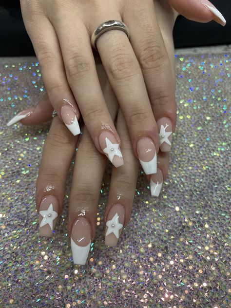 Street Wear Nails, Street Style Nails, Pink French Nails, Nail Design Inspiration, Work Nails, Pretty Gel Nails, Really Cute Nails, Short Acrylic Nails Designs, Star Nails