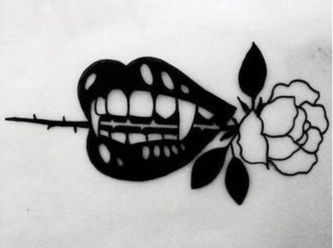 Best Rose Tattoo, Vampire Tattoo Designs, Johnny Gloom, Twilight Tattoos, Halloween Tattoo Flash, Rose Tattoo Ideas, Vampire Tattoo, Best Rose, Skeleton Tattoos