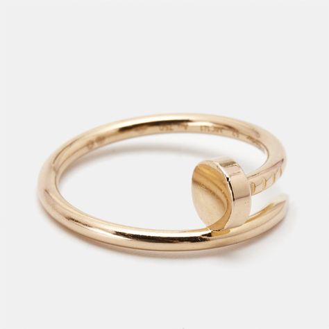 Cartier Juste Un Clou 18k Rose Gold Small Model Ring Size 52 Cartier Juste Un Clou, Ordinary Objects, Ring Model, Luxury Closet, 18k Rose Gold, Cartier, Bags Designer, Ring Size, Rose Gold