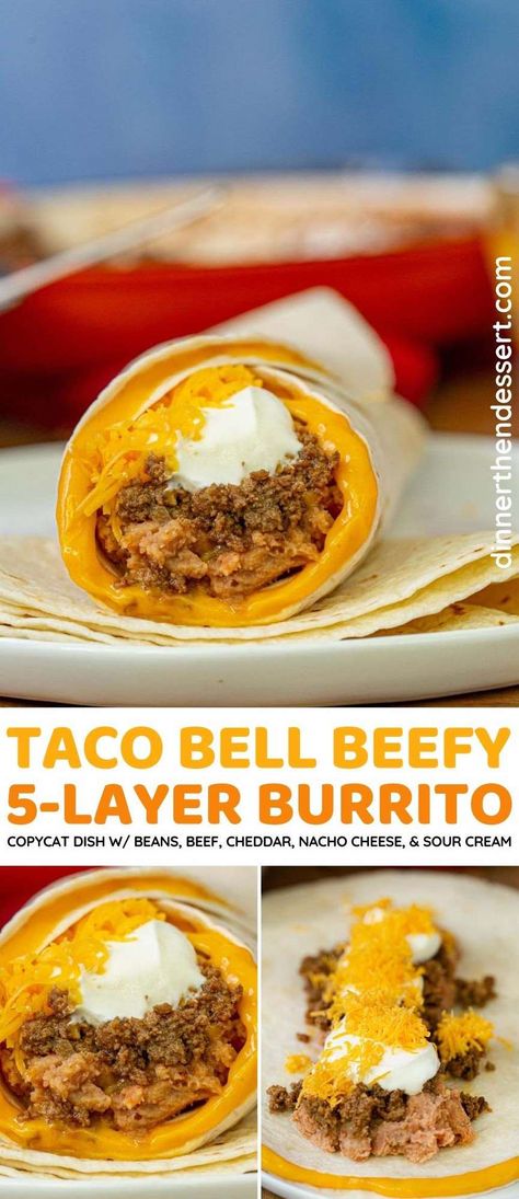 Nachos Dinner Meals, Taco Bell Burrito Recipe, Bean And Cheese Burrito, Copycat Food, Taco Bell Recipes, Gallbladder Diet, Recipes Sides, Burritos Recipe, Food Substitutions