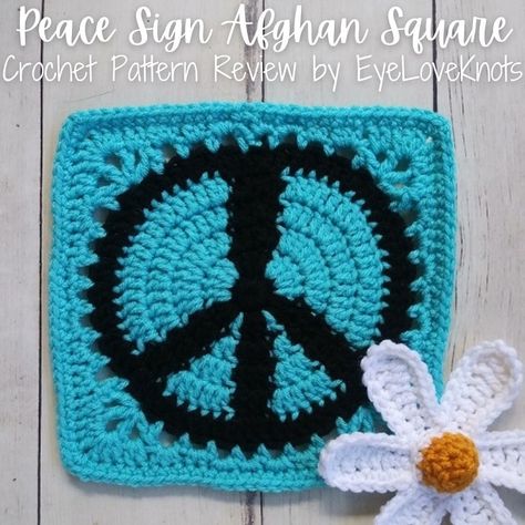 Peace Sign Granny Square, Easy Free Crochet Patterns, Granny Square Blanket Tutorial, Crocheting For Beginners, Granny Square Pattern Free, Crochet Garden, Blanket Tutorial, Granny Square Crochet Patterns Free, Hippie Crochet