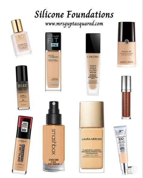 Silicon Based Makeup, Water Based Primer And Foundation, Silicon Based Foundation, Silicone Based Makeup Products, Water And Silicone Based Makeup, Silicone Vs Water Based Primer, Silicone Primer Drugstore, Best Foundation 2023, Water Vs Silicone Based Foundation